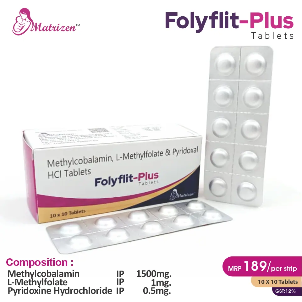 L-Methyl Folate + Methylcobalamin + Pyridoxal-5-phosphate at Best Price in PCD Pharma Franchise for and B Vitamin Complex.